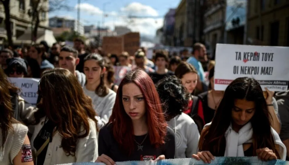 Clashes erupt as tens of thousands protest Greek train tragedy