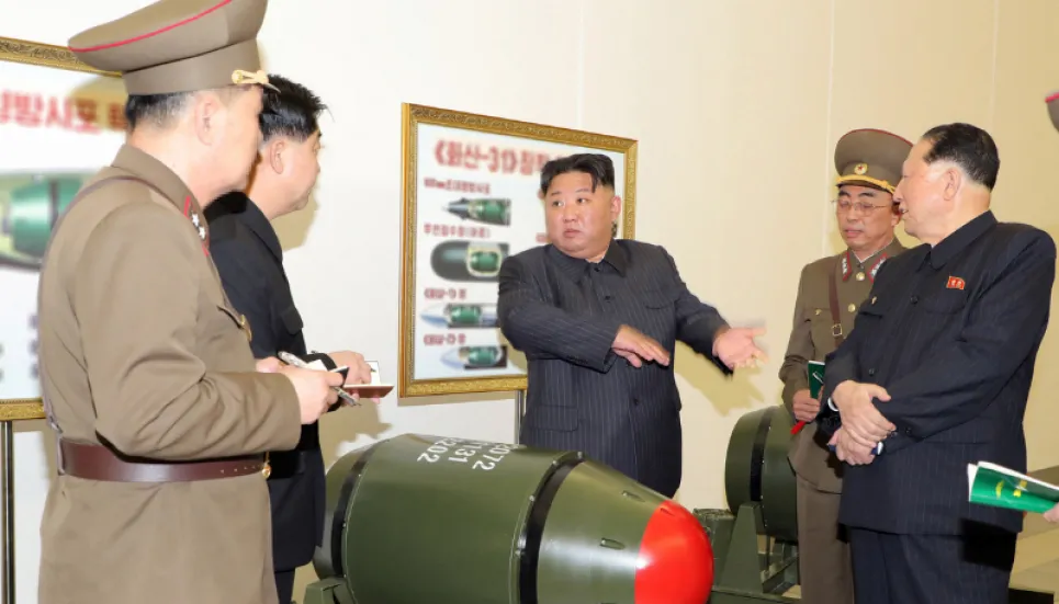 Kim calls for ramping up production of nuclear material