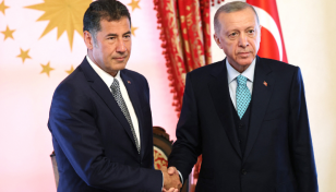 Turkey's third-place finisher endorses Erdogan