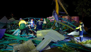 Four children among seven dead as roof collapses in Thailand