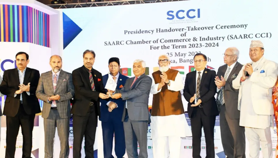 FBCCI's Jashim Uddin takes over as president of SAARC Chamber