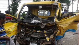 Three killed as truck hit pick-up van in Habiganj