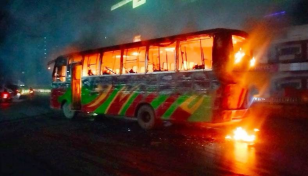 Another bus set ablaze at Banglamotor