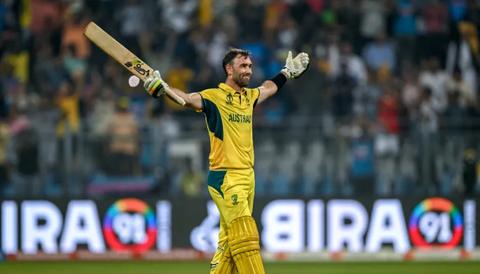 Maxwell hits epic double ton as Australia break Afg hearts
