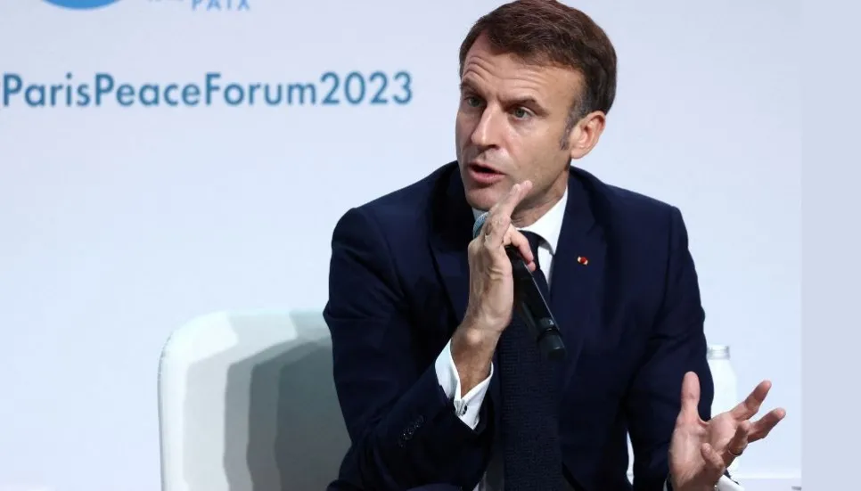 Macron calls on Israel to stop bombing Gaza civilians