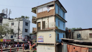 Four-storey building tilts in Ctg