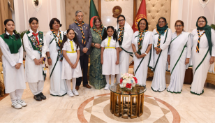 President for expanding Girl Guides activities at grassroots