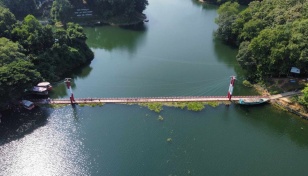 Kaptai hanging bridge in Rangamati opens to tourists