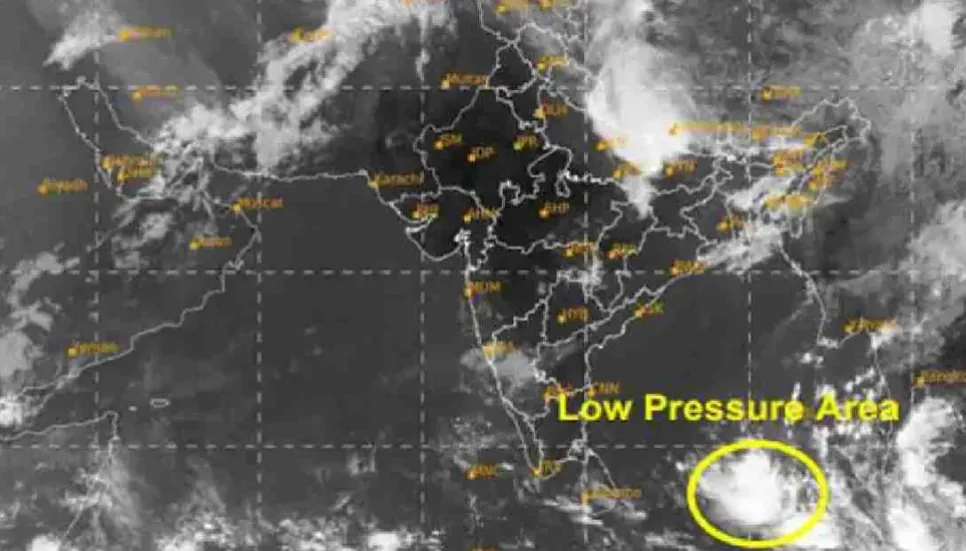 Low pressure over southeast Bay likely to intensify