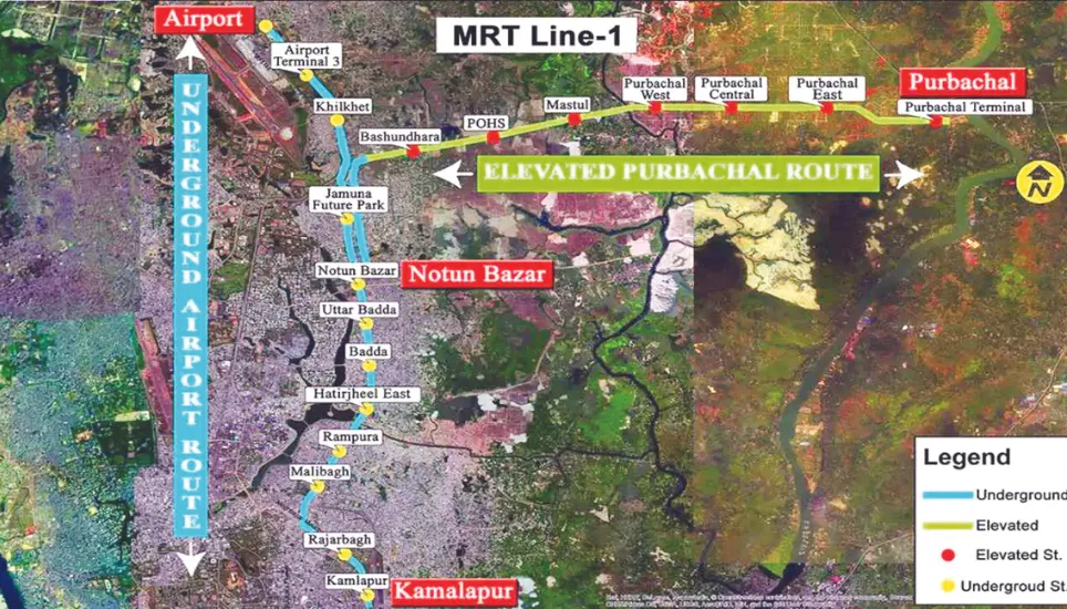 Underground metro cost to exceed by Tk1,415cr