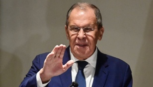 Lavrov greets Foreign Adviser Touhid Hossain