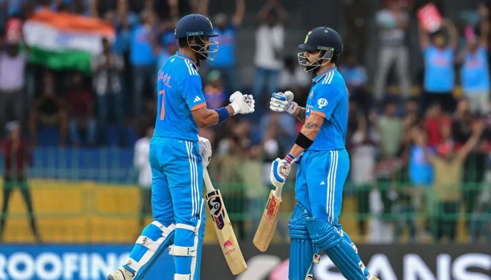 Kohli, Rahul tons power India to 356-2 against Pakistan