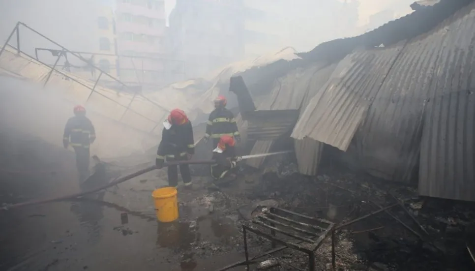 Traders lament as fire guts over 200 shops at Krishi Market