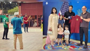 Shakib visits US embassy, plays cricket with Haas