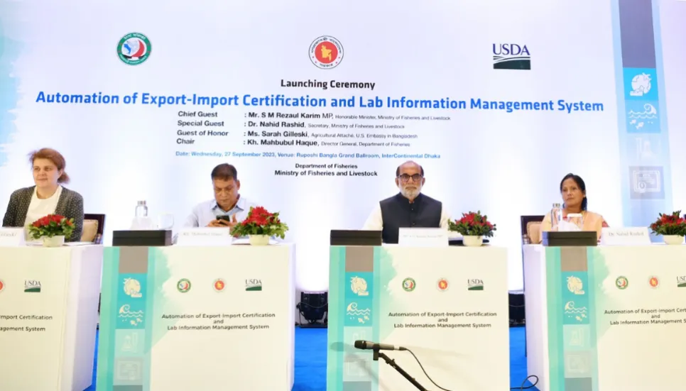 E-certification launched for fish export, import