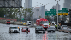 New York flooded by heavy rains