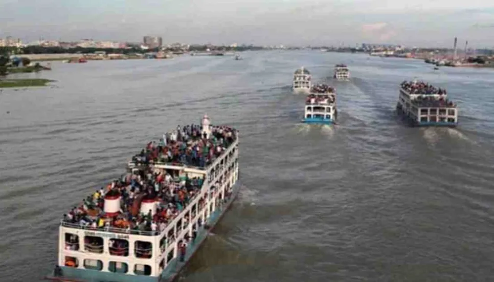 2.2m departing Dhaka via waterways for Eid
