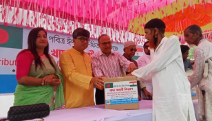 Bangladesh-India Friendship Society distributes foods among poor