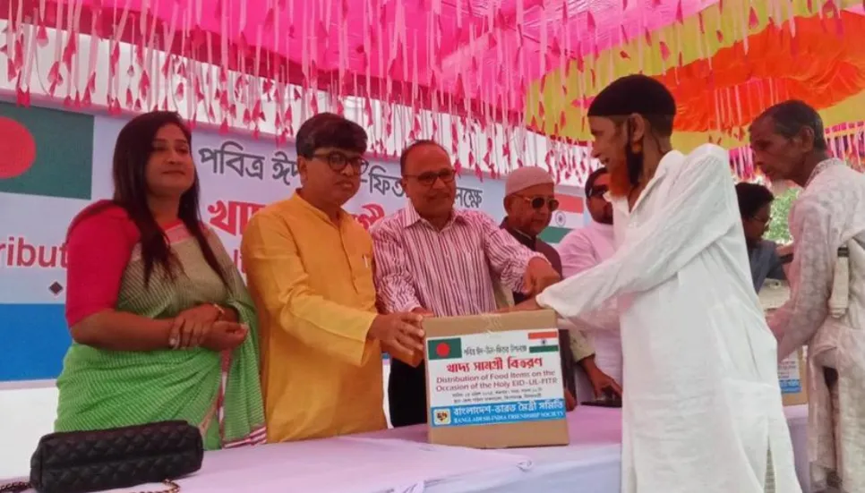 Bangladesh-India Friendship Society distributes foods among poor