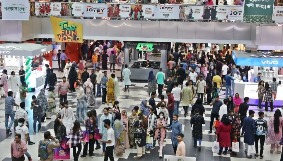 Eid shopping rush hits Dhaka’s shopping malls