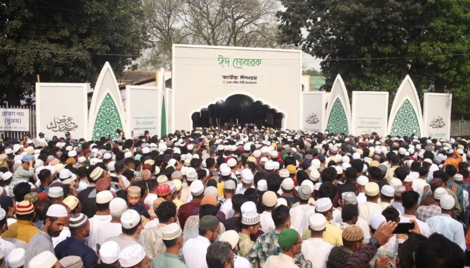 Prayer at National Eidgah starts Eid-ul-Fitr festivities