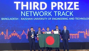 RUET team clinches 3rd place in Huawei ICT competition