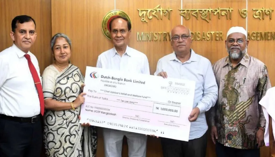 UCEP Bangladesh donates Tk10 lakh to CA's fund