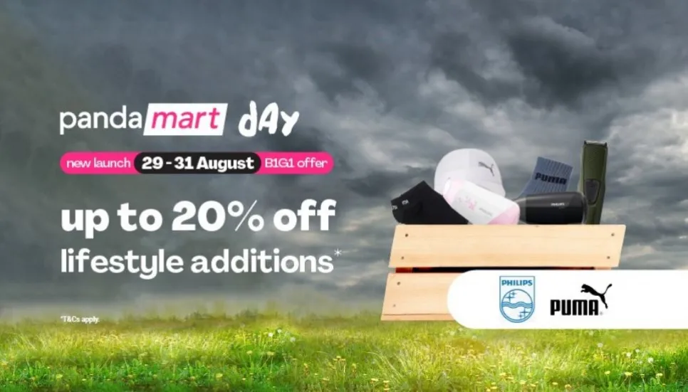 pandamart offers PUMA, Philips products with discounts up to 20%