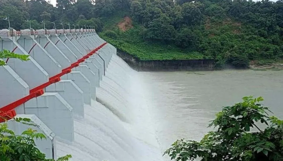 16 sluice gates opened by 2 feet at Kaptai Lake