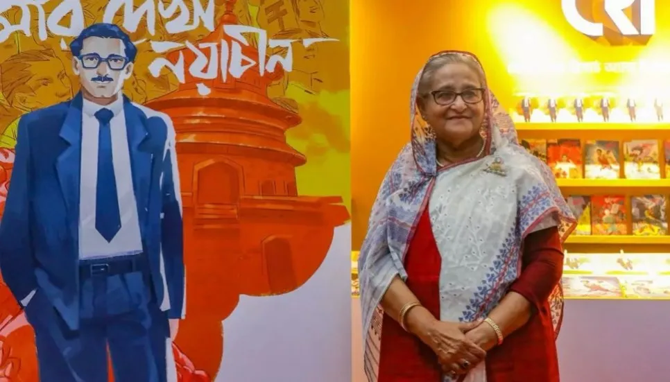 PM unveils new graphic novel on Bangabandhu’s travel to China 