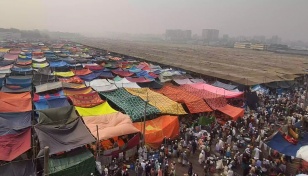 2nd day of Ijtema: Devotees converging on bank of Turag