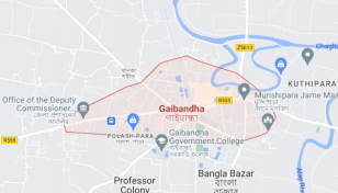 Fire engulfs 12 shops in Gaibandha