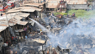 Mirpur slum fire doused