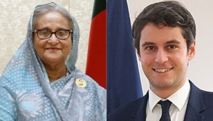 PM Hasina greets newly appointed French PM Attal