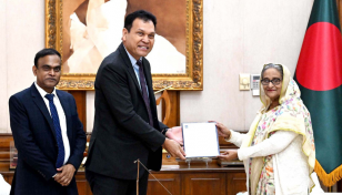 ADB president greets Sheikh Hasina on re-election