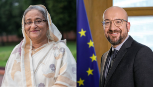 European Council president greets PM Hasina