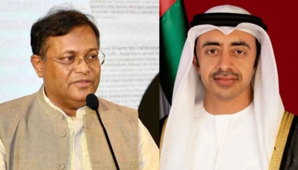 Eager to co-op with Bangladesh: UAE FM writes to Hasan