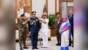 BAF chief decorated with Air Chief Marshal rank badge