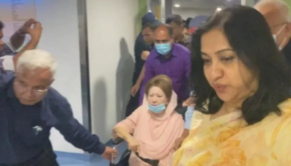 Khaleda Zia hospitalised again