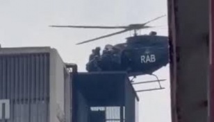 RAB chopper rescues stranded policemen from Canadian Univ