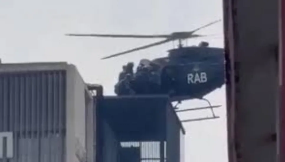 RAB chopper rescues stranded policemen from Canadian Univ