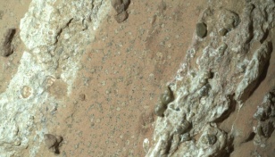 NASA Mars rover captures rock seeking fossilised microbes