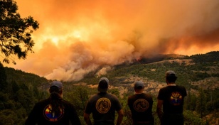 California fire rapidly reaches state's top 10 biggest ever