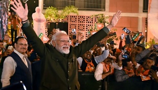 India's Modi claims third election victory