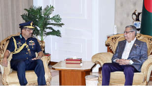 Air force chief pays farewell call on president