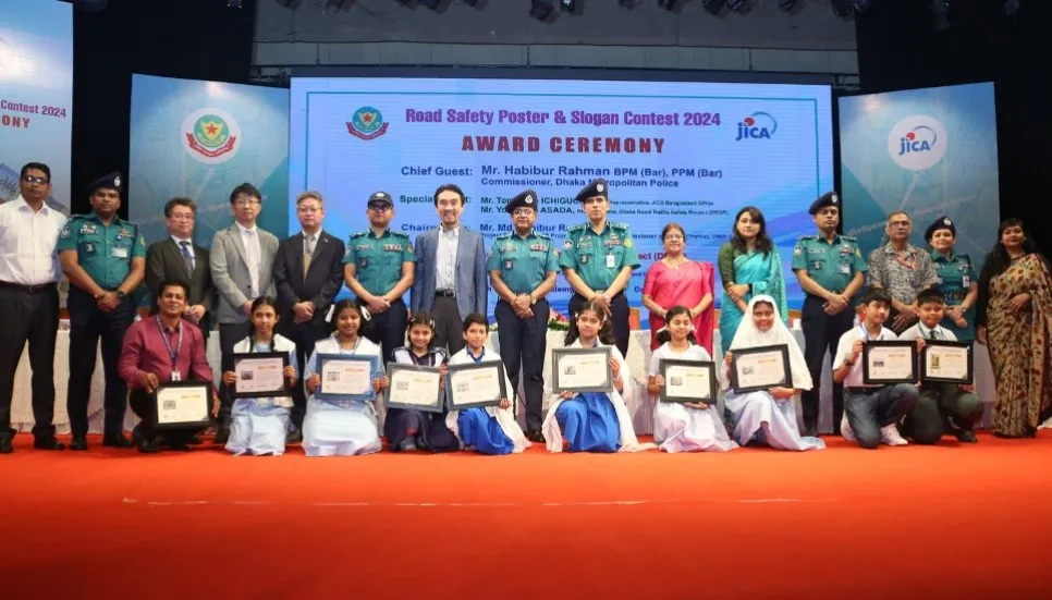 JICA and DMP host road safety poster and slogan contest awards  