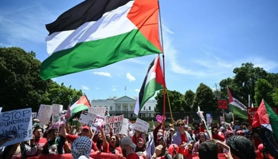 Gaza war protesters slam Biden in 'red line' rally at White House