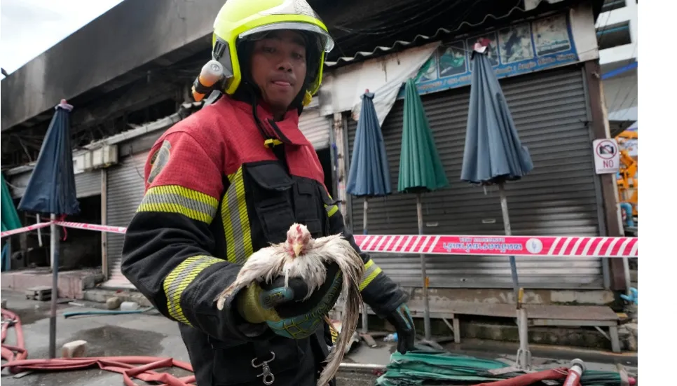 Fire at Thailand's famous Chatuchak Weekend Market