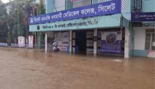 Flash flood threat looms as heavy rainfall continues in Sylhet