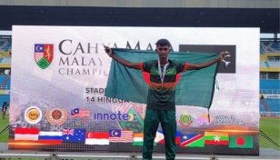 Bangladesh's Al Amin wins gold in 3000mtr steeplechase